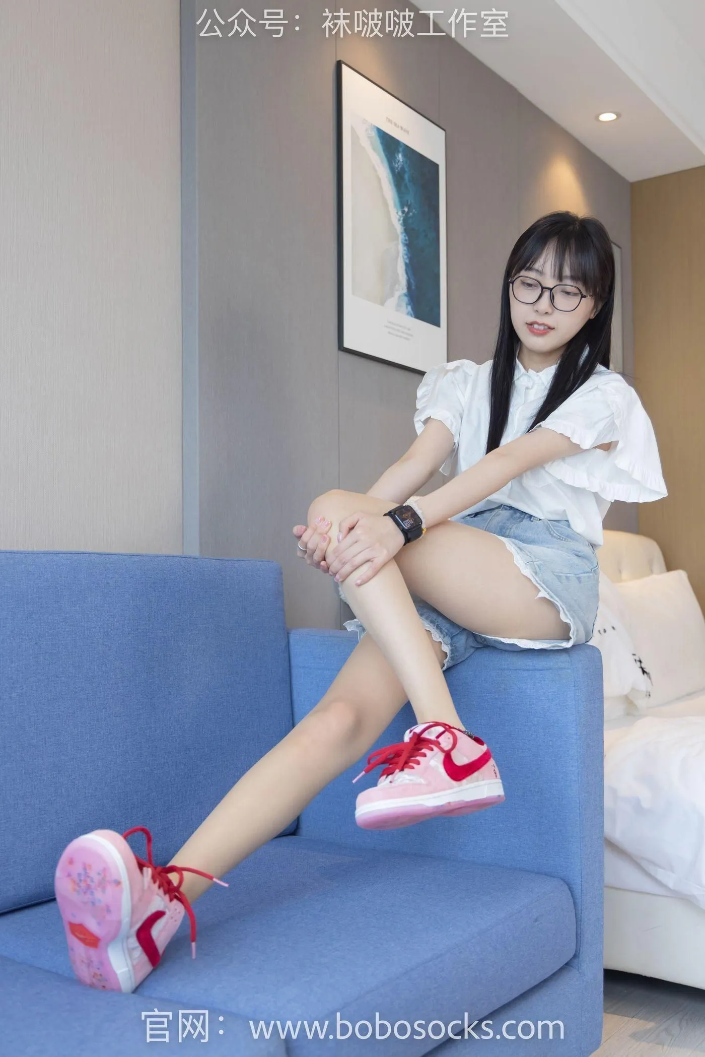 [BoBoSocks袜啵啵]NO.097 稚予-板鞋、玻璃丝短袜、肉丝 [140P]插图8